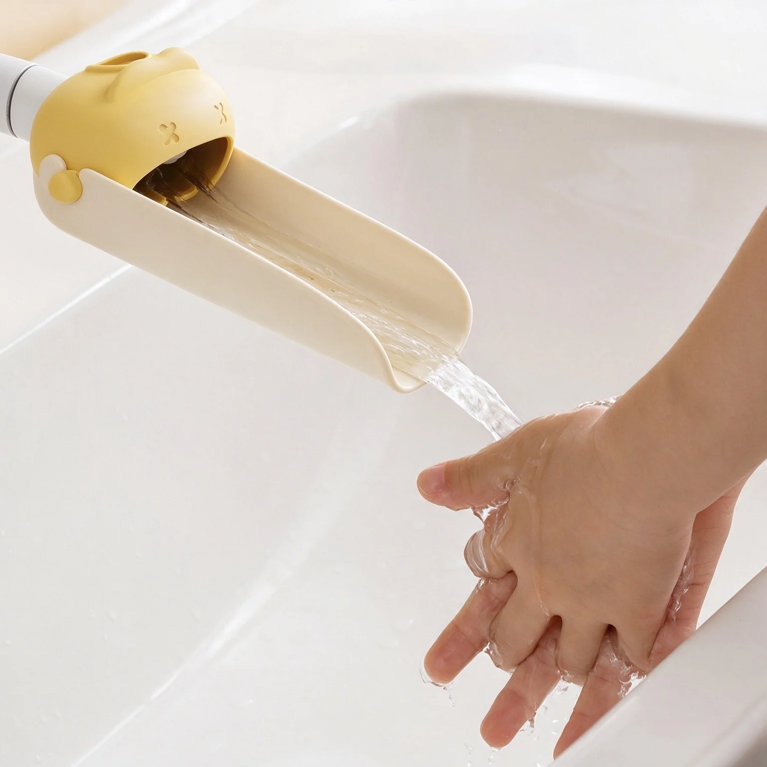 Detachable Faucet Extender Universal Tap Extension Soft Anti-Splash Water Flow Tool Free Install Bathroom Hand Wash Accessory