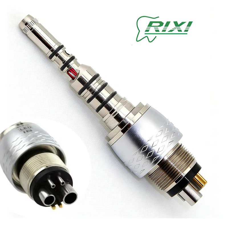 

RIXI 6 Hole Dental Quick Coupling For Kavo Type Dental High Speed Handpiece Led Fiber Optic Quick Coupler Dentist Tools