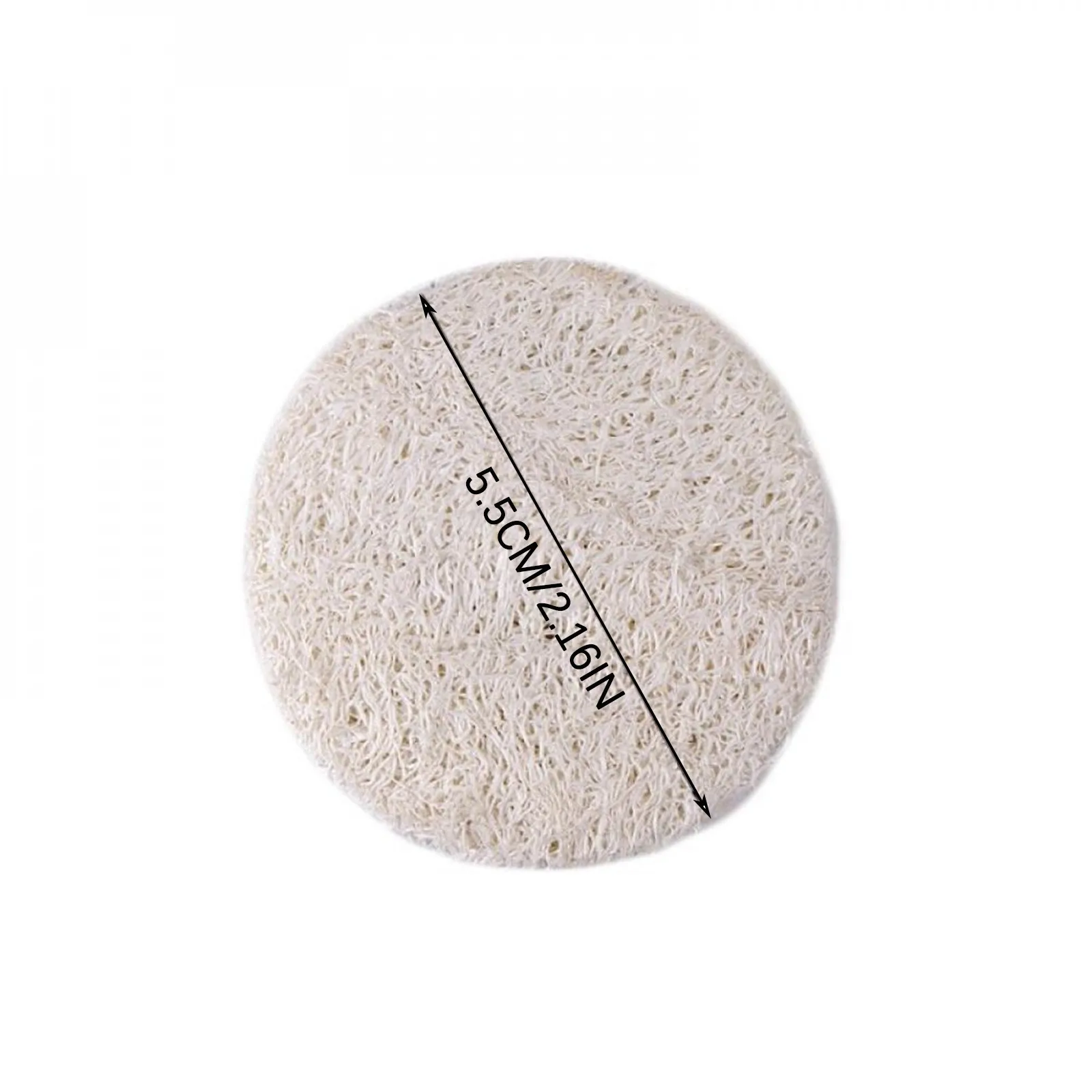 10 Pcs Natural Loofah Sponge Exfoliating Face Pads Facial Body Scrubbers Pad When Bath Shower