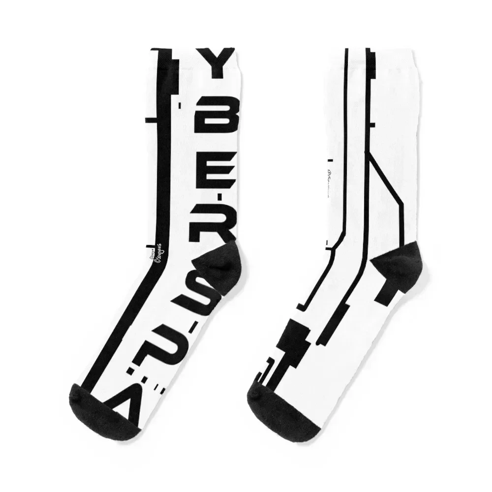 

Cyber Space // Techwear Socks winter thermal crazy Stockings man Sports Male Socks Women's