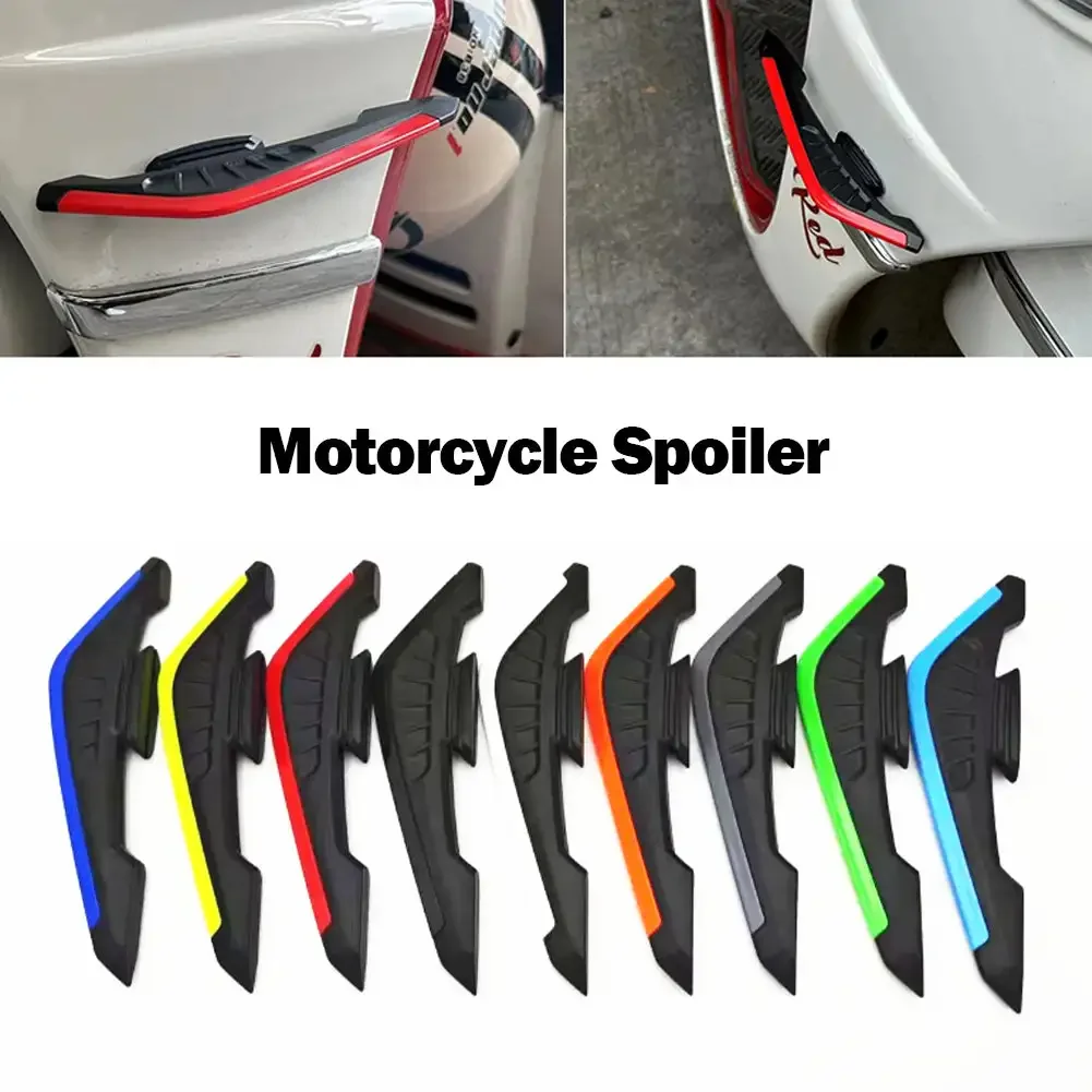 2Pcs Motorcycle  Fixed Front Fairing Winglets with Adhesive Decoration StickerAerodynamic Wing Set Front Side Spoiler Winglets