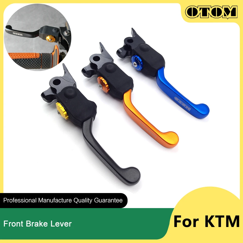 OTOM 2014-2024 Motorcycle Front Brake Lever 7 Gears Adjustable Foldable CNC Handle For KTM HUSQVARNA GASGAS BREMBO 250 350 450