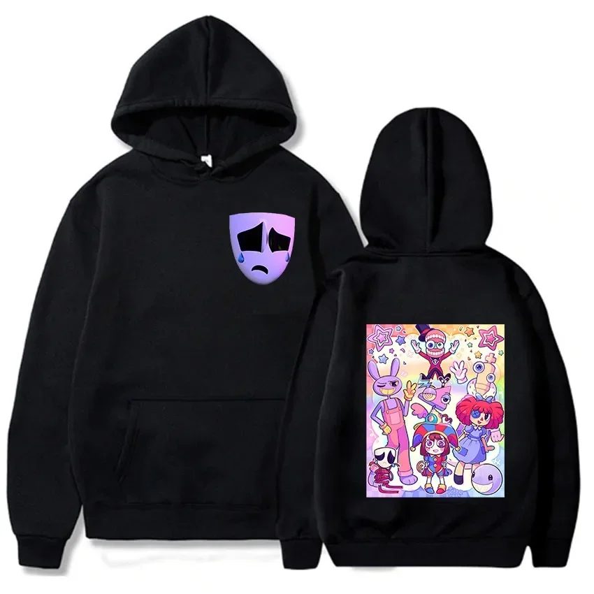 The Amazing Digital Circus Hoodies Women Harajuku Kawaii Pomni Jax Gangle Kinger Zooble Ragatha Tops Unisex Hooded Sweatshirtss