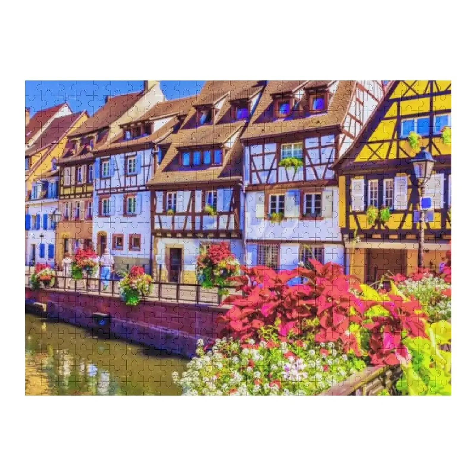 

Alsace Villages, Alsace, France Jigsaw Puzzle Wooden Name Personalized Photo Gift Works Of Art For Children Puzzle
