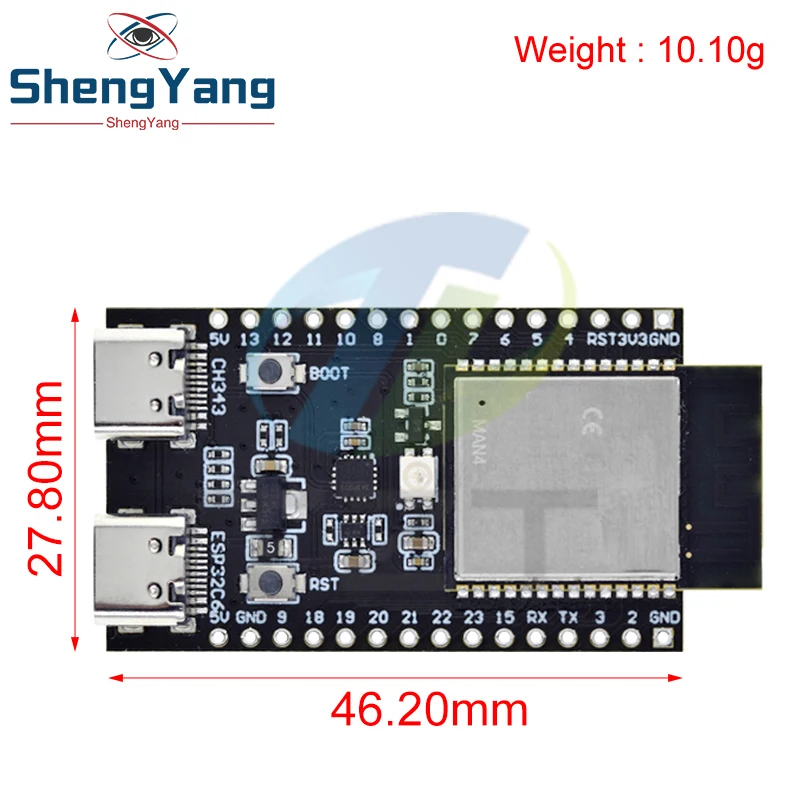 ESP32-C6 ESP32 WiFi+Bluetooth Internet Of Things ESP Development Board Core Board ESP32-C6-DevKit C N4R2 N16R8 For Arduino