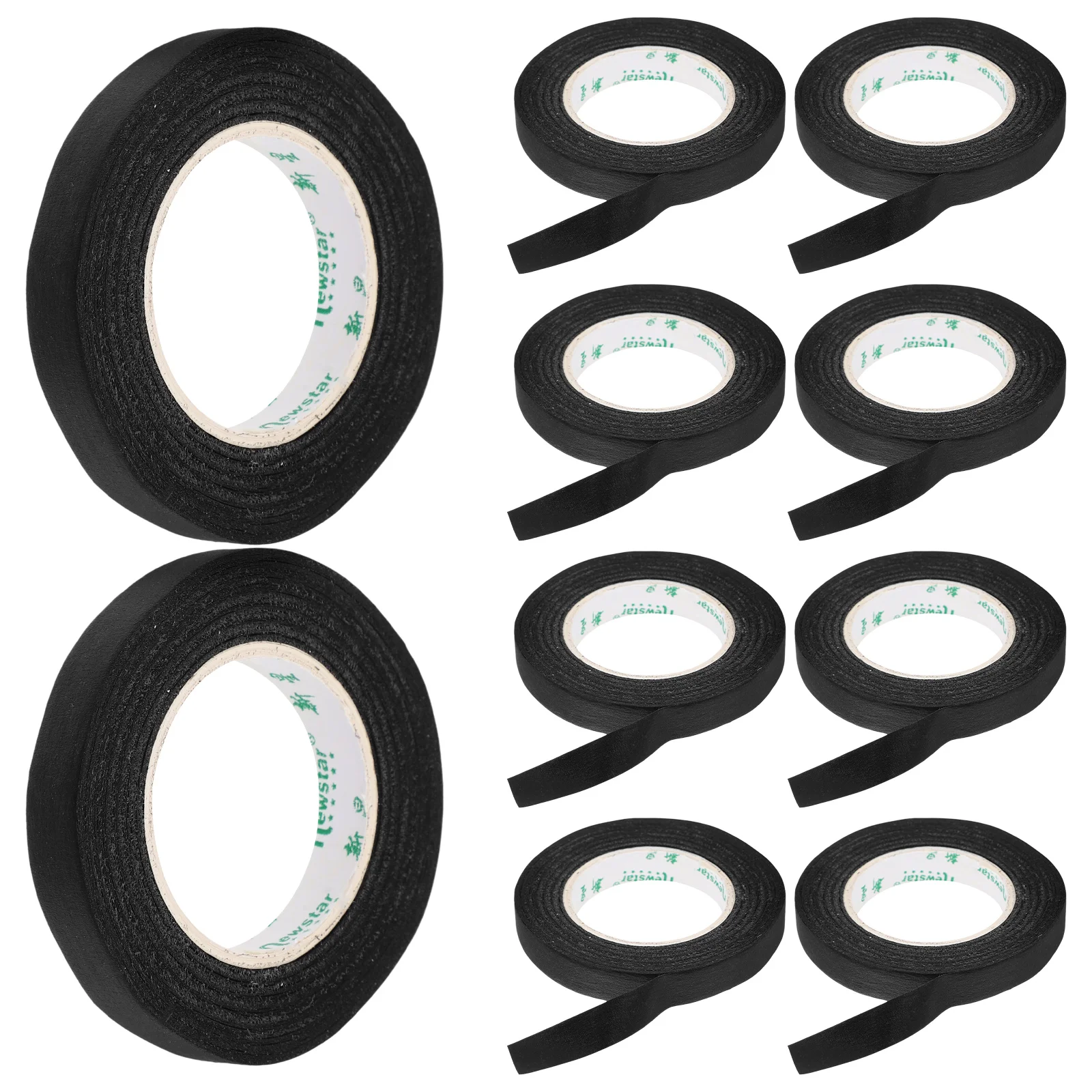 

10pcs 10 Rolls Black Paper Tape Washi Masking Decorative Journal Scrapbooking Stationery Adhesive Hand Account Craft