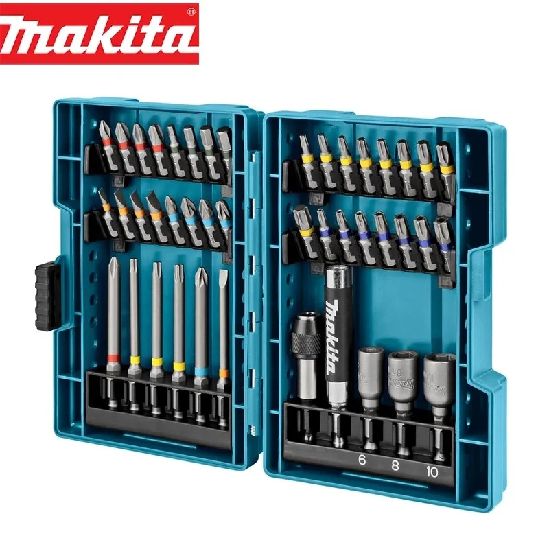 Makita B-55697 Screwdriver Set Multi-function 43 Pieces Hexagonal Screwdriver Bit With Head Cross Flower Type Socke Tool Parts