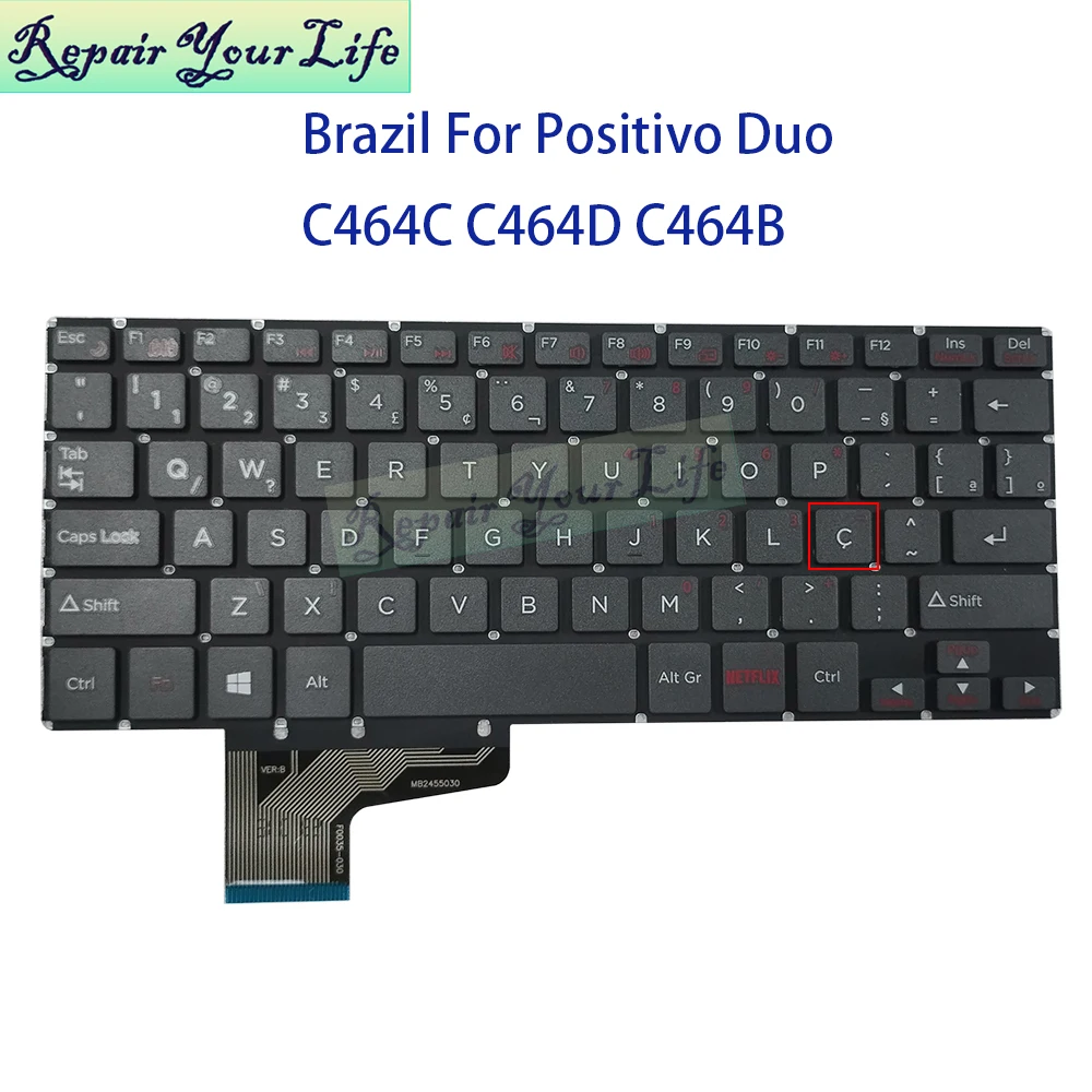 

Brazil Notebook 2 em 1 Keyboard For Positivo Duo C464D C464C C464B C464CI-1 C464D-2 4 5 PT-BR Brazilian Teclado Para YXT-93-211