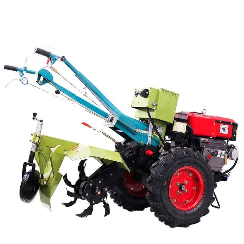 

18 20 22 hp mini diesel hand walking tractor agricultural tiler cultivating machine for farm till cultivator