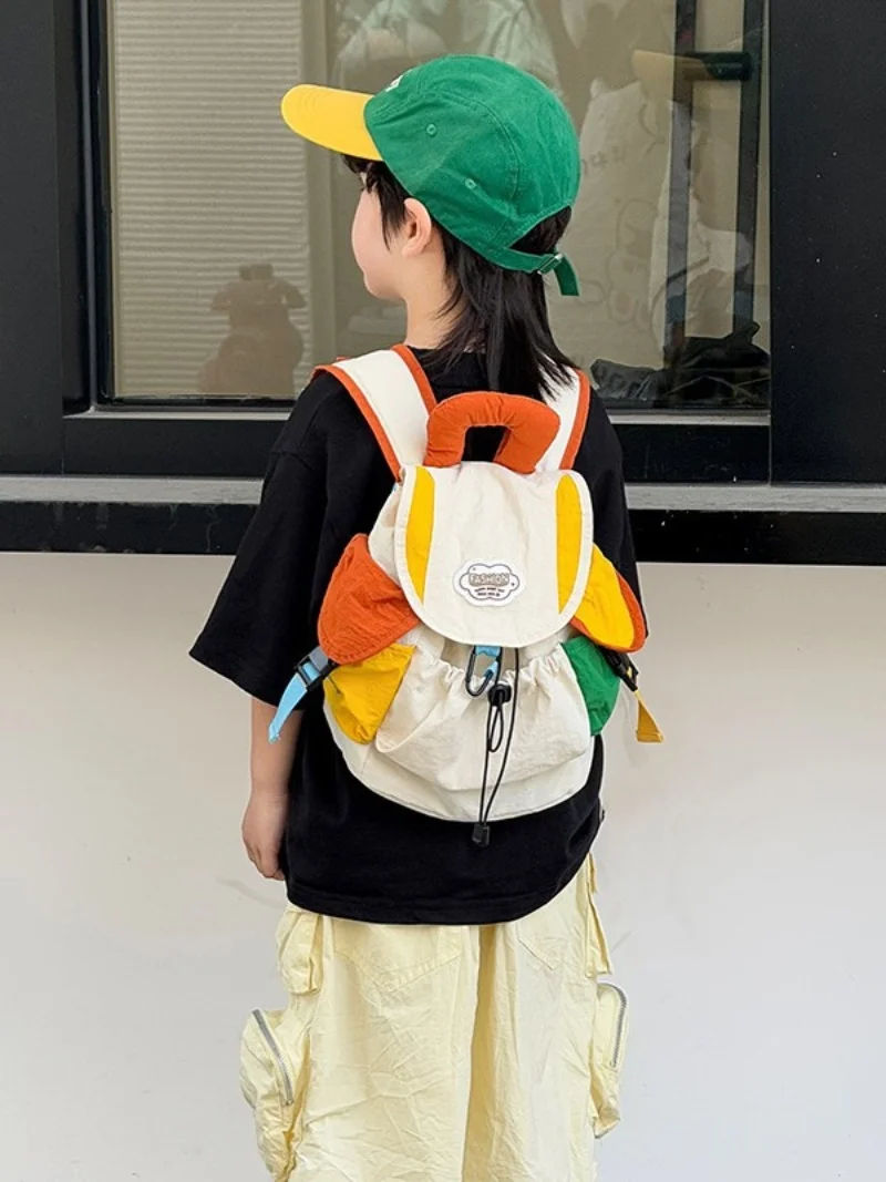 

2size Parent-child Vitality Colorful Backpack Large Capacity Women Backpack Casual Trend Travel Bag Children School Bag