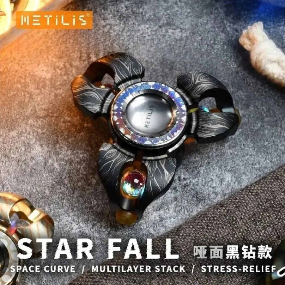 METILIS Starfall Irregular Fidget Spinner Curved Petal EDC Toy Spinner Fidget Office Desk Accessories