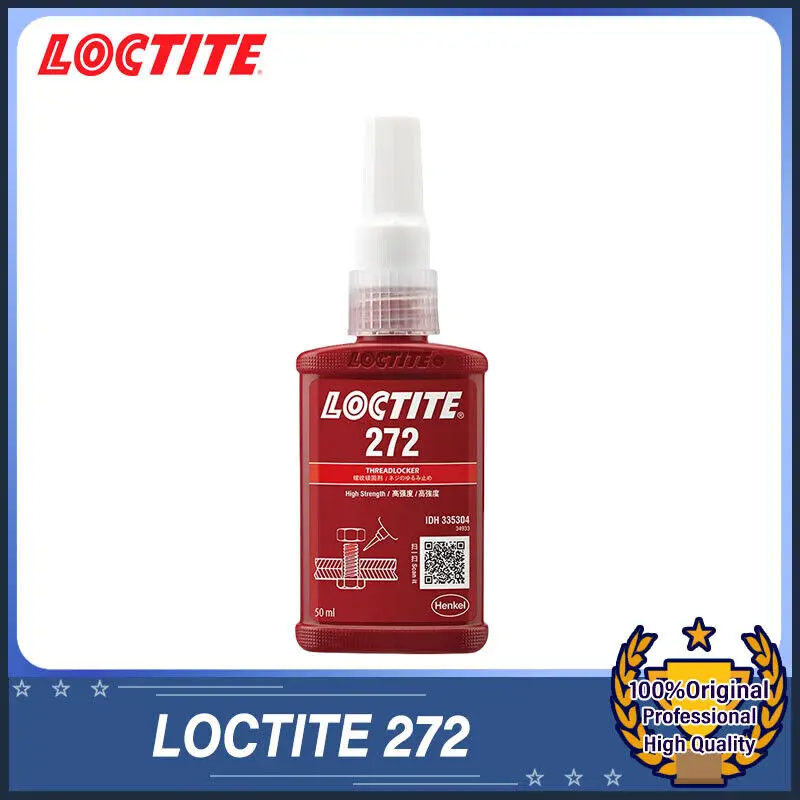 

1PC LOCTITE 272 50ml Threadlocker Red High Temperature Resistant 232℃ Strength