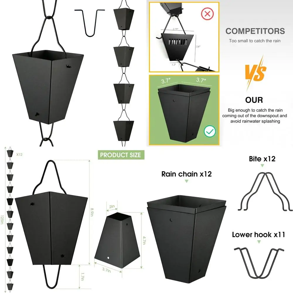 te-deum-catena-antipioggia-a-maglie-quadrate-lunghezza-85-piedi-tazza-di-grandi-dimensioni-da-37-pollici-verniciato-a-polvere-nera-sostituzione-funzionale-e-decorativa