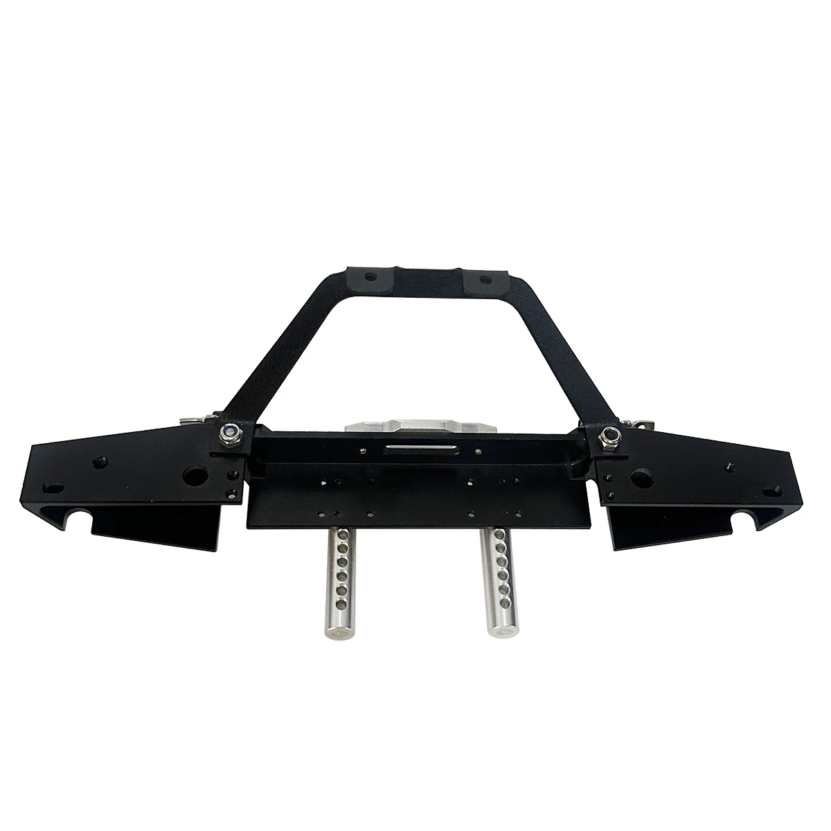 กันชนหน้าโลหะพร้อมห่วงลากสำหรับรถบังคับวิทยุขนาด 1/10 รุ่น Traxxas TRX4 Axial SCX10 90046 90047 SCX10 II อะไหล่อัพเกรด