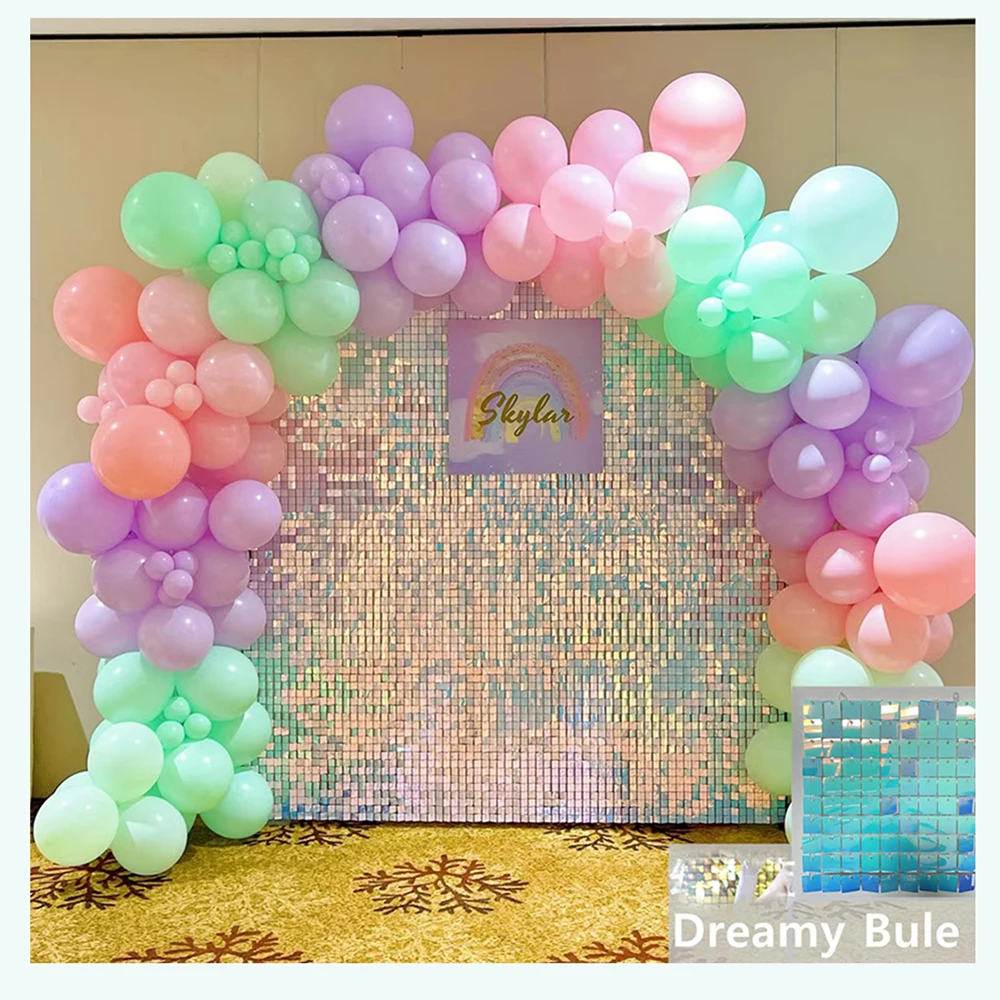 Gold Mirror Sequin Shimmer Wall 3D Panel Stunning Design For Birthday Party Decoration