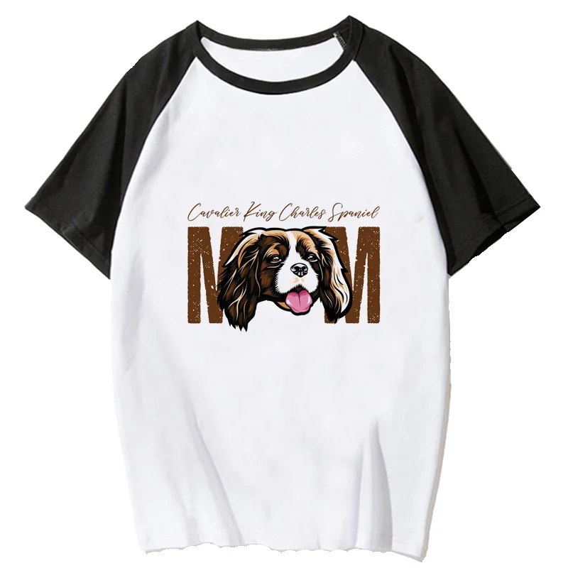 Cavalier King Charles Spaniel tshirt clothes women y2k clothes harajuku ulzzang grunge kawaii clothes white t shirt tumblr