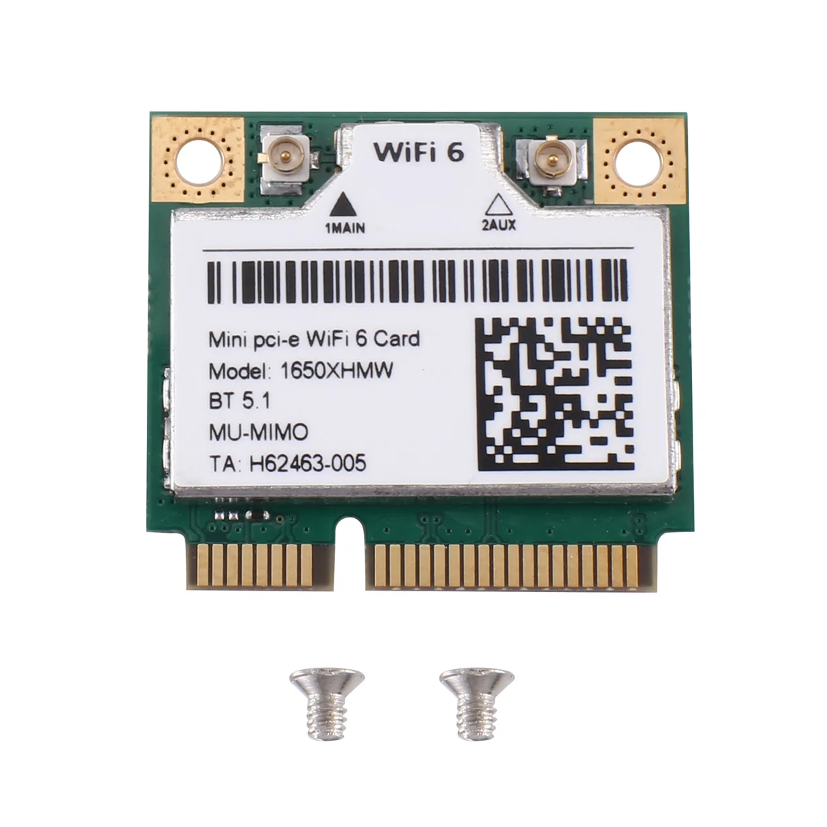 

1650X 1650XHMW AX200 WiFi Card Dual Band 2400Mbps Bluetooth 5.1 Mini Pcie Gigabit Wireless Adapter Card Support Win11