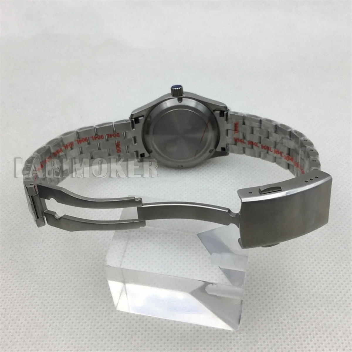 Jam tangan otomatis pria 36mm/39mm dial hitam putih kaca safir mesin NH35 PT5000 mahkota sekrup gelang baja tahan karat