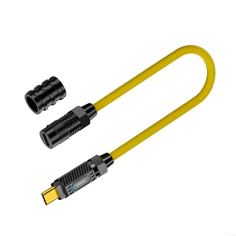 2025 baru 8K@60Hz 140W Pengajuan cepat USB C Kabel fleksibel spring tipe c Cord Extender