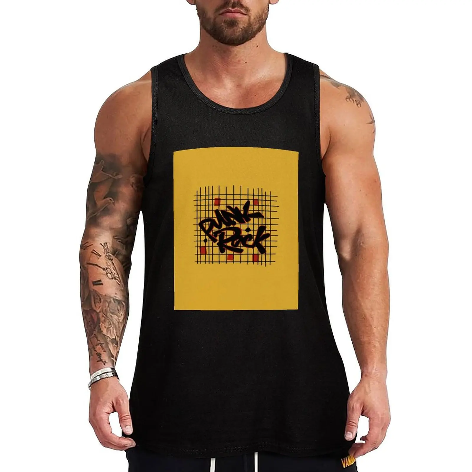 Punk Rock Tank Top Training Tank Top Lightweight Moisture Wicking Fabric