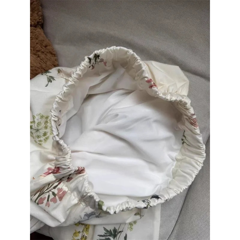 Nieuwe gestikte elastische hoge taille bedrukte mode losse veelzijdige casual rokken voor dames