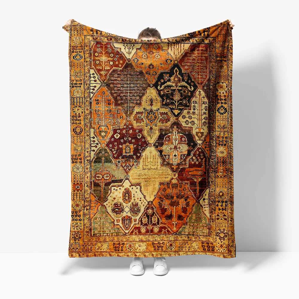 

Винтажный марокканский коврик Kilim, традиционный ковер ручной работы, персидский племенный ковер, 7x9 футов, хлопковый напольный коврик, подушка, домашний декор