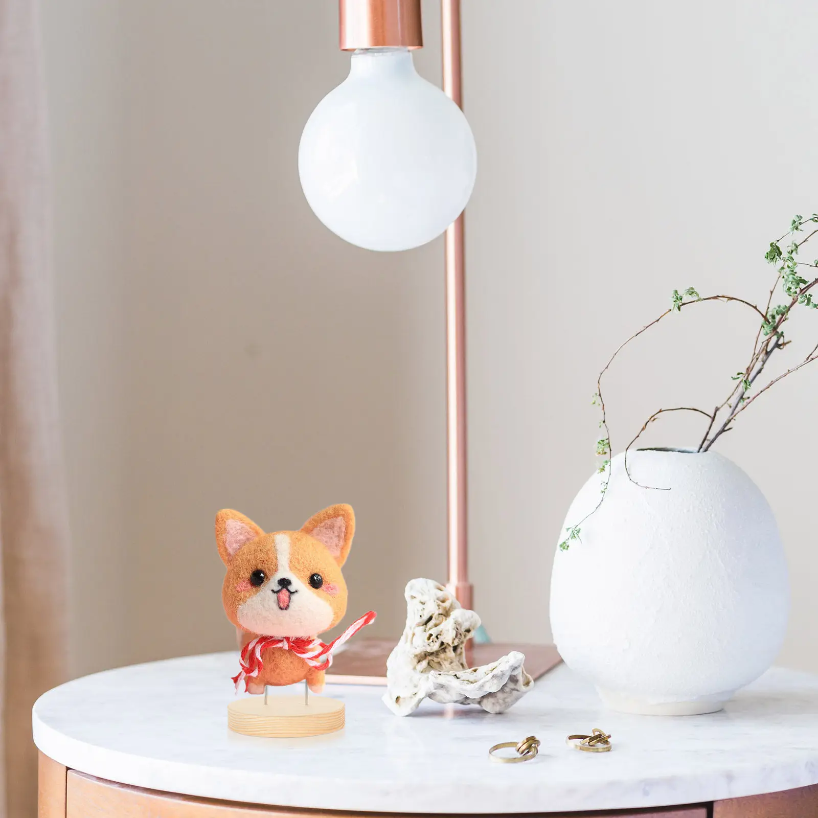 

5Pcs Smooth Finish Wood Needle Felt Animal Stand Base Easy Convenient Display Solution for Small Finished Felting Projects