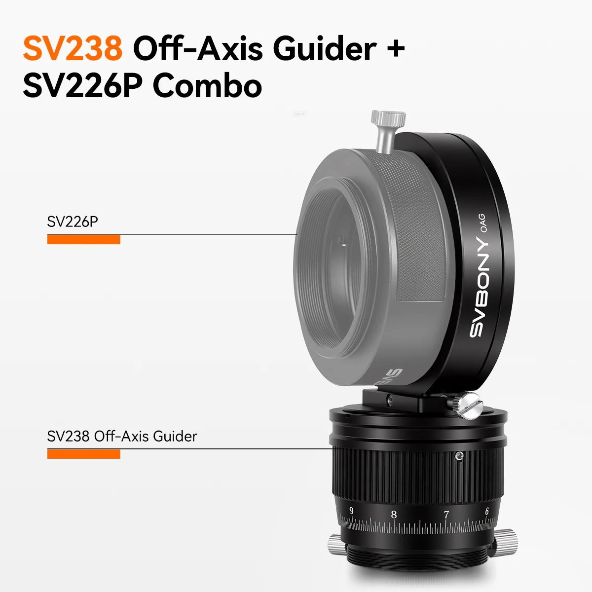 Svbony SV238 Astronomie OAG Off-Axis-Guide für Deep-Sky-Astrofotografie für SV503 SV550 SV555 MK127 Astronomisches Teleskop – Detail 21