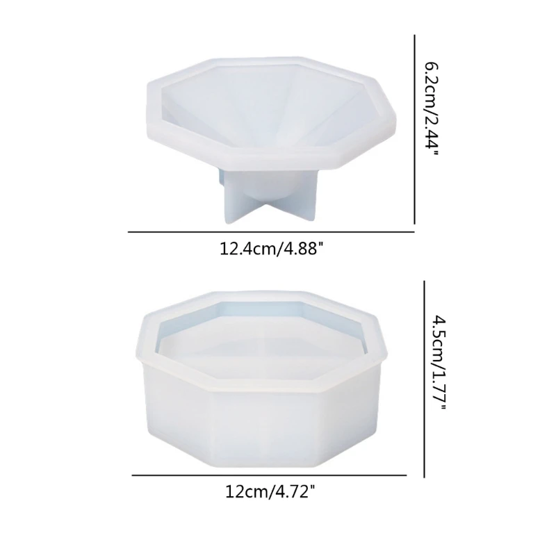 เพชรเรซิ่นกล่องแม่พิมพ์พร้อมฝาปิด,3D Jarแม่พิมพ์ซิลิโคน,trinketกล่องเก็บแม่พิมพ์สำหรับเรซินหล่อบ้านDecors