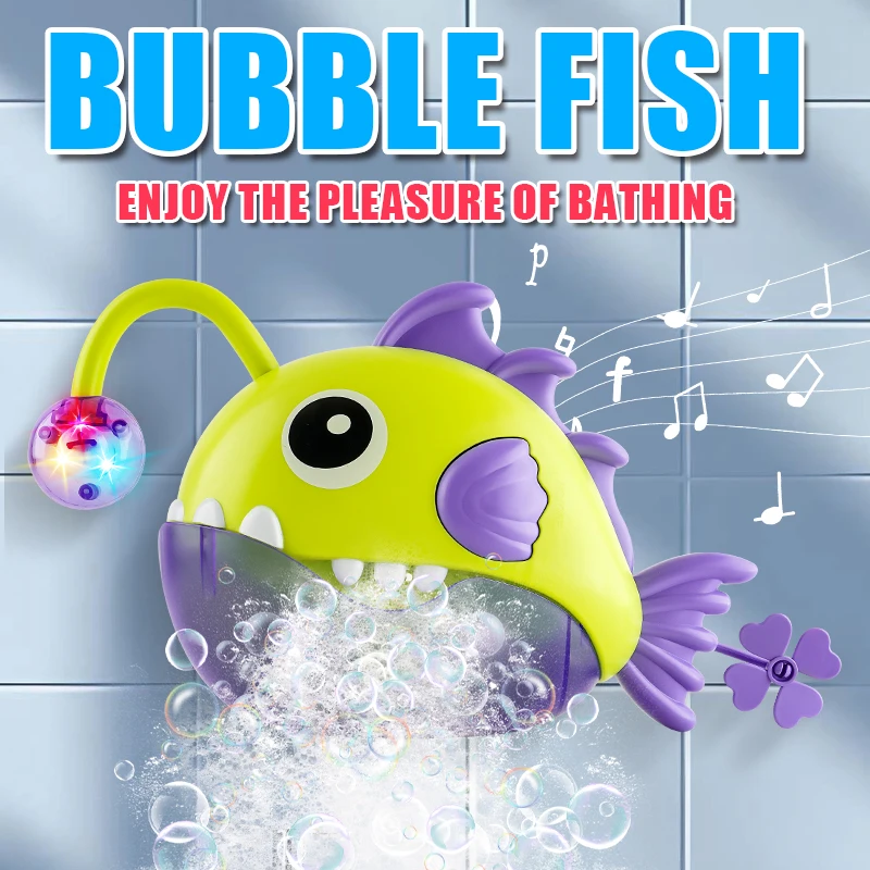 Babybadje Rustgevend speelgoed, badkamer bubbelmachine, aquariumwaterspel voor kinderen, elektrische bellenblazer voor vroeg onderwijs