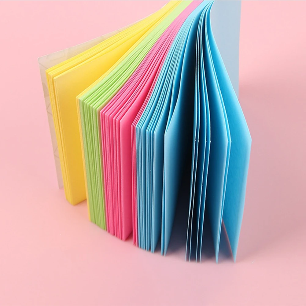Square Self-Stick Note Pads, 3x3 Inch, Self-Stick Pads Aesthetic, Colorful Super Sticking Power Memo Pads For School, Office