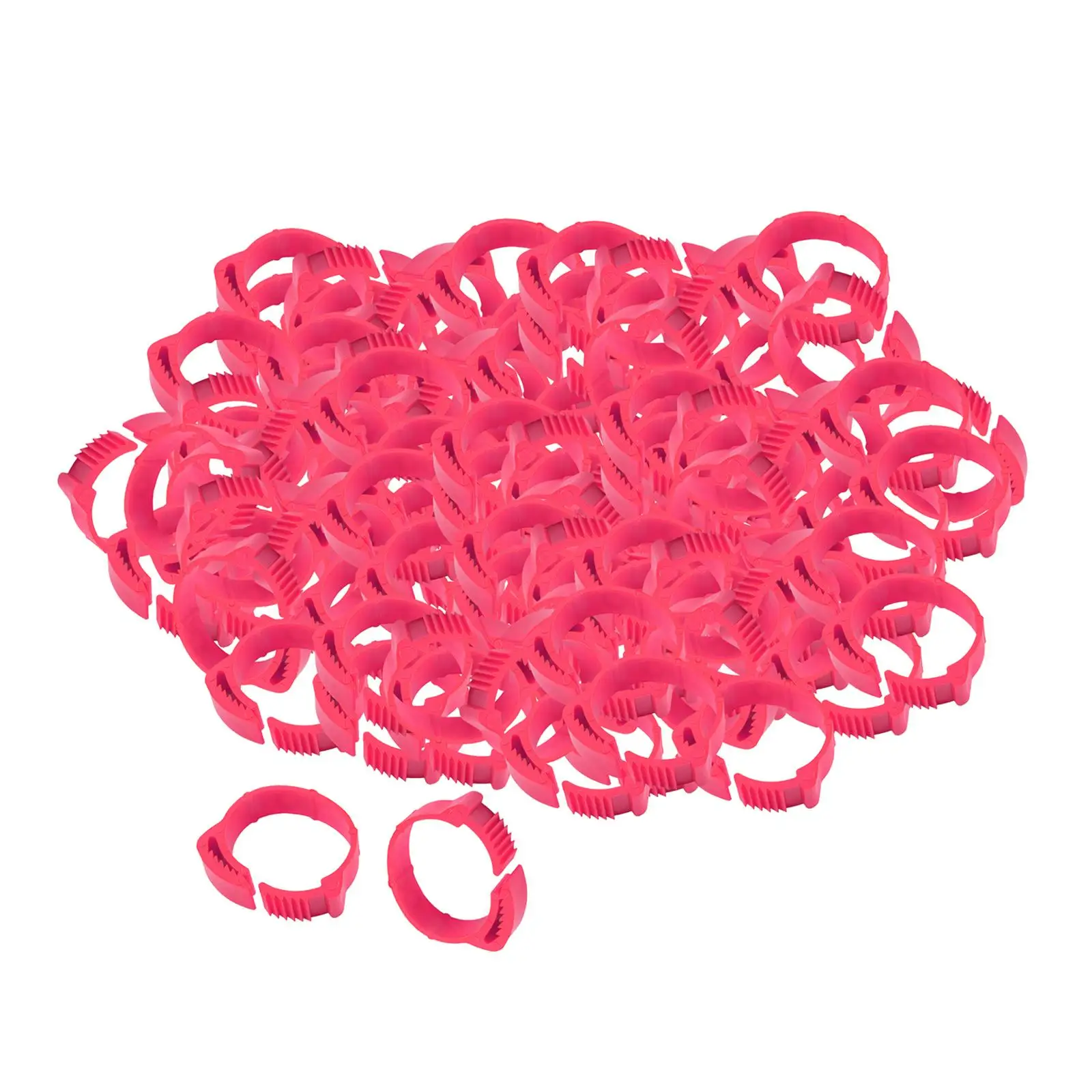 100x Chicken Leg Rings 001-100 Parrot Chicks Leg Band Duck Clip for Gamefowl Turkey Duck Goose