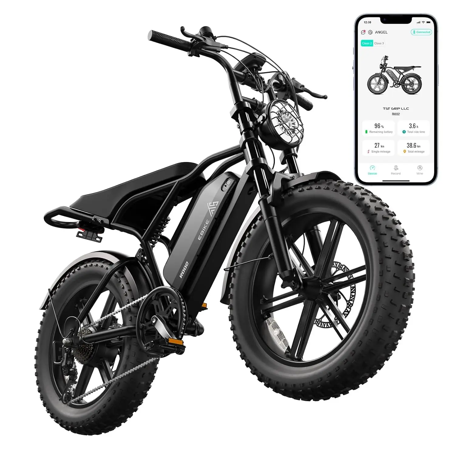 

TST Electric Bike for Adults 1500W Peak 20" Fat Tire All-Terrain E-Bike 60/110 Miles 28 MPH Electric Dirt Bike -, Customized