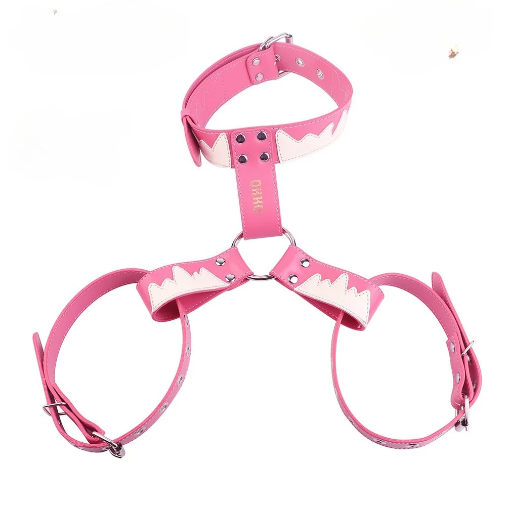 Wear milk fat bondage belt, couple leather, cross-border wear, milk fat bondage, husband and wife fun, milk clip.