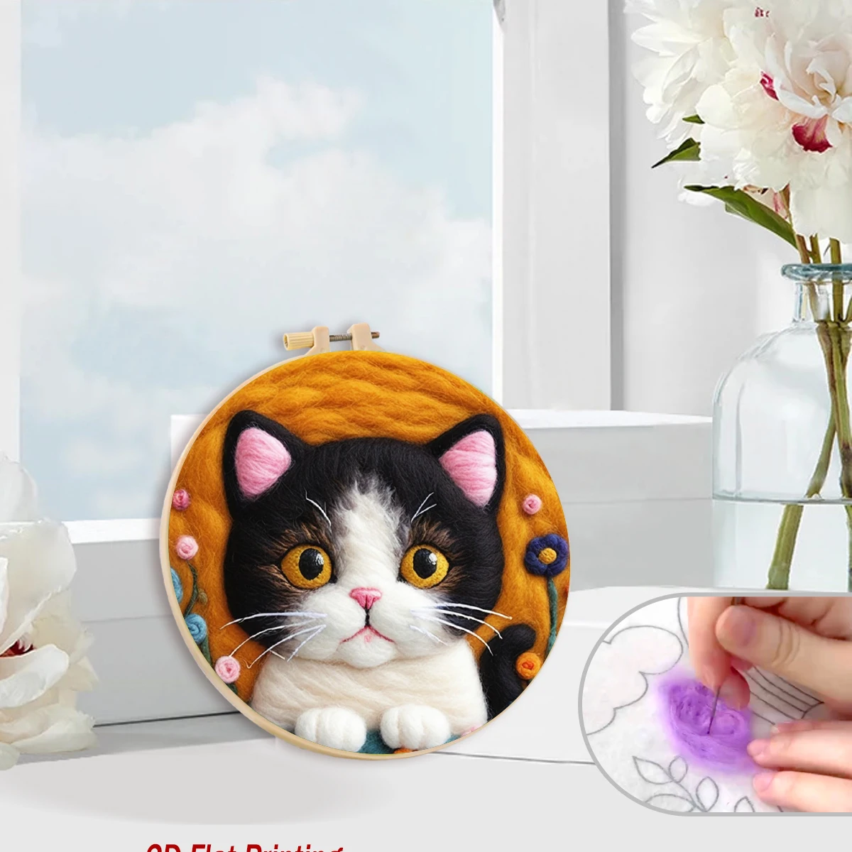 RUOPOTY Kit Kerajinan Felt Luk - Embroidery For Beginners ulasan dan harga