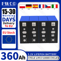 PWOD Grade A 360AH Lifepo4 Battery 3.2V 10000 Cycles DIY 12V 24V RechargeableLithium iron phosphate Cell For Camping Golf Cart