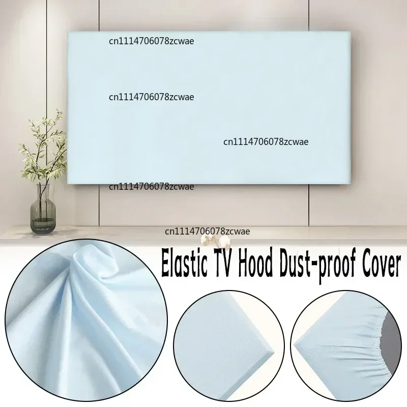 32/85 Inch TV Hood Dust-Proof Cover Solid Color Elastic Household LCD Dust Cover Dustproof and Sun Protection TV Dust Cloth