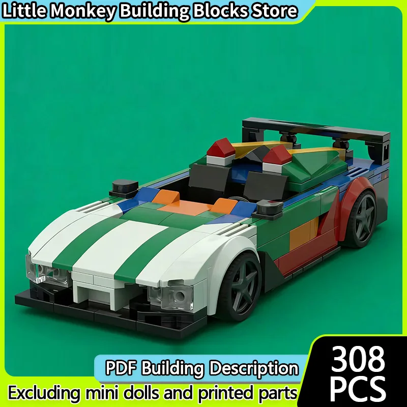 

Speed Racing Car Model MOC Building Bricks Cielo Top Tier Sports Car Modular Technology Children Holiday Gifts Assemble Toy Suit