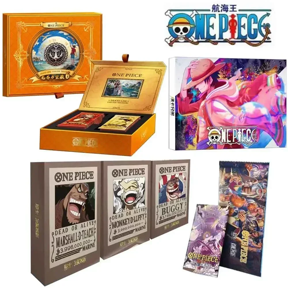 Carte de Collection de la Route Dorée de One Piece pour Garçon, Jouet en Métal Rare, Luffy, Nami, Zoro, Cadeau