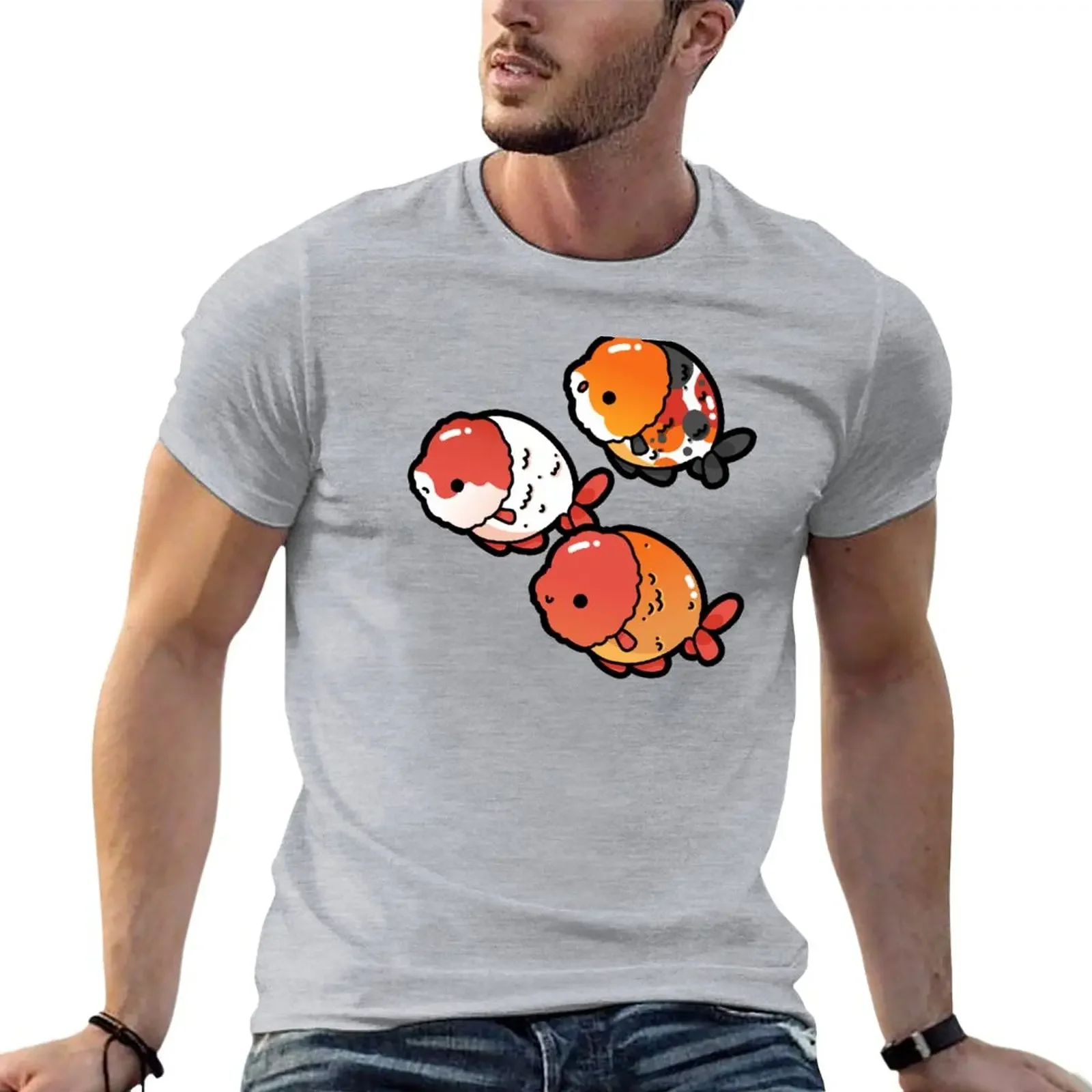 Ranchu Goldfish T-Shirt animal prinfor boys quick drying men graphic t shirts