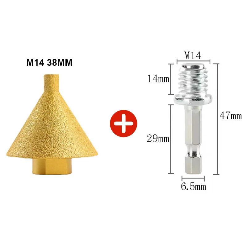 M14 Thread Hexagon Connecting Rod, 14mm Thread Adapter, Electric Drill Conversion Bar Chuck Connector Power Tool Accessory 1PC
