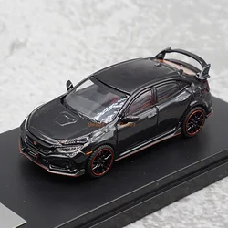 Lcd 1:64 scala pressofuso lega CIVIC Type R FK8 giocattoli auto modello classici regali Souvenir da collezione per adulti Display statico