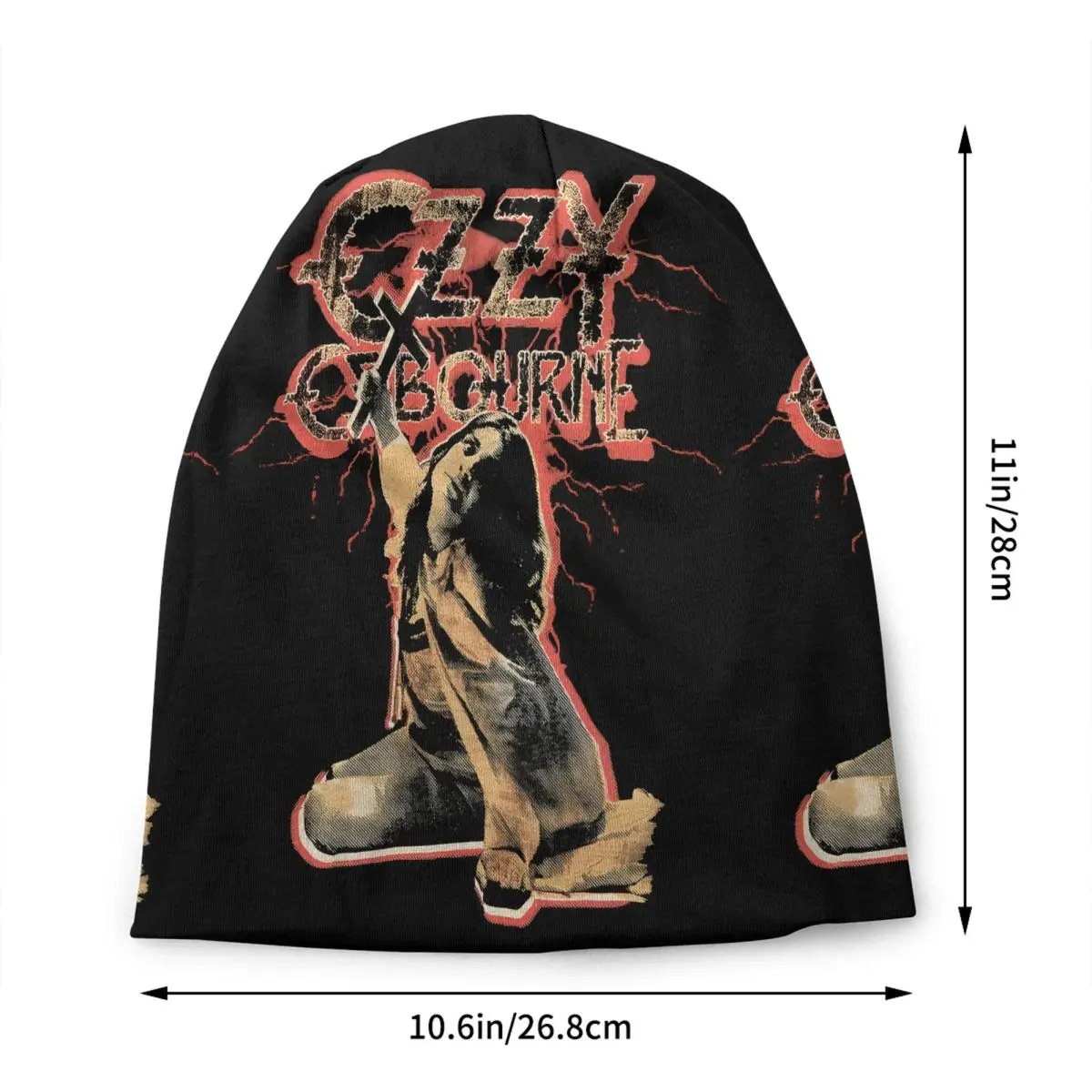 Custom O-Ozzyes Leads Punk Music Evolution Bonnet Hat Knitting Hat Fashion Unisex Brand Winter Warm Beanies Cap