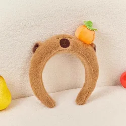 Capybara Hair Band Kawaii Cartoon Wash Face Headpiece Plush Makeup Girl Gift