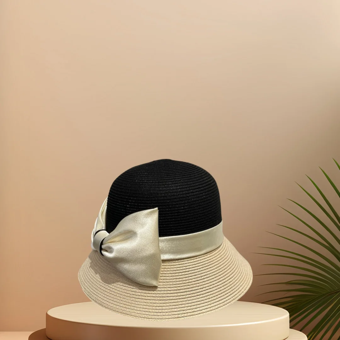 

Подарок на день рождения для пары, двухцветная соломенная шляпа, прочный стильный праздничный аксессуар премиум-класса, шляпа, платье, шляпа-ведро, вязаная шапка от солнца