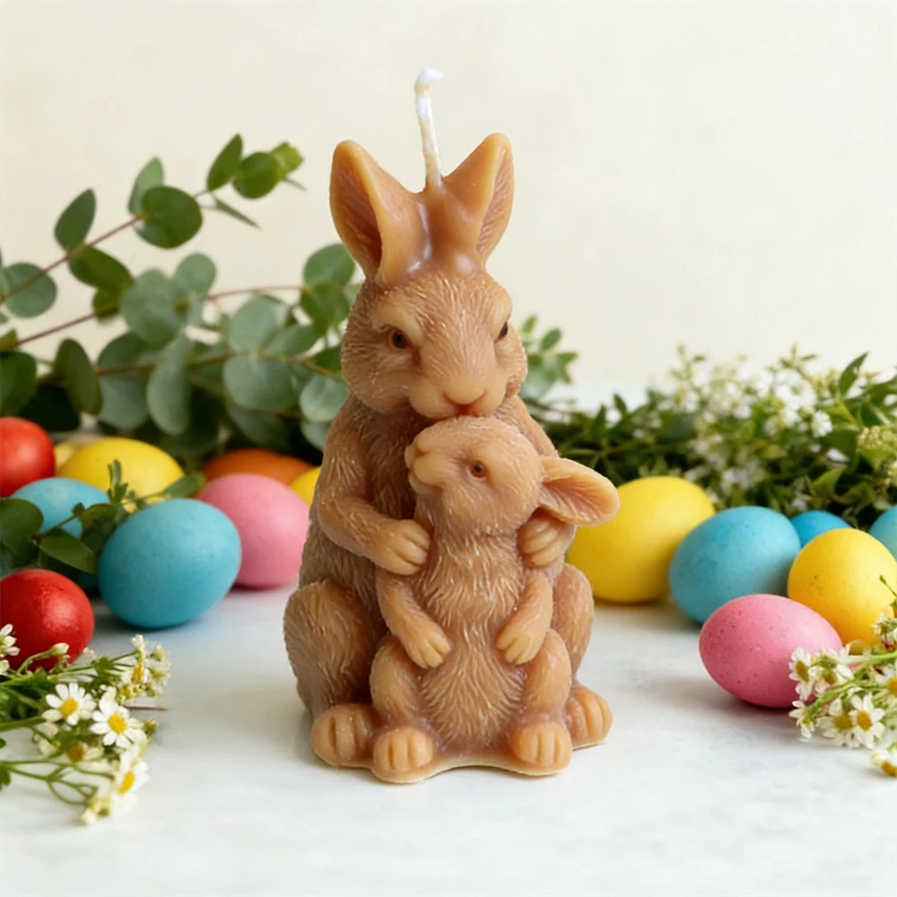 แม่พิมพ์เทียนซิลิโคนรูปครอบครั - Art Craft Rabbit บทวิจารณ์และราคา
