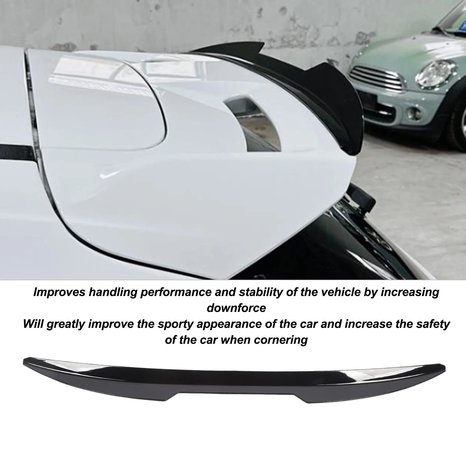 Rear Trunk Spoiler Wing Stylish Rugged Wear Resistant Rear Trunk Roof Lip Spoiler For Focus MK3 ST Trunk Spoiler Roof Lip Kit 