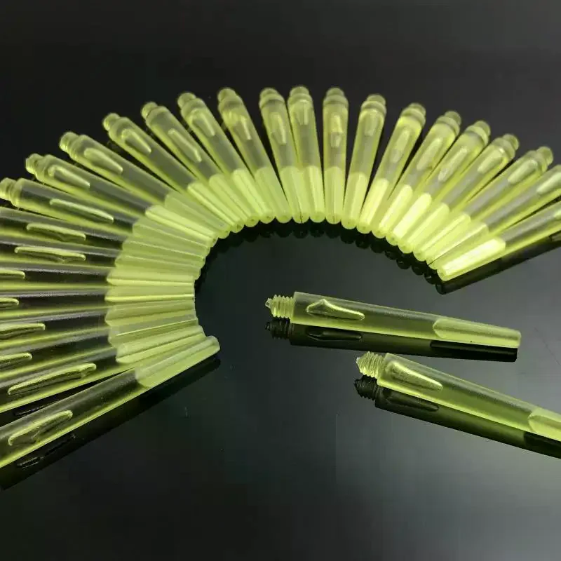 

12 Pcs 45/35MM Plastic Darts Shafts 4.5mm Screw Thread Transparent Dart Stems With Stainless Steel O Ring For Steel Soft Dart