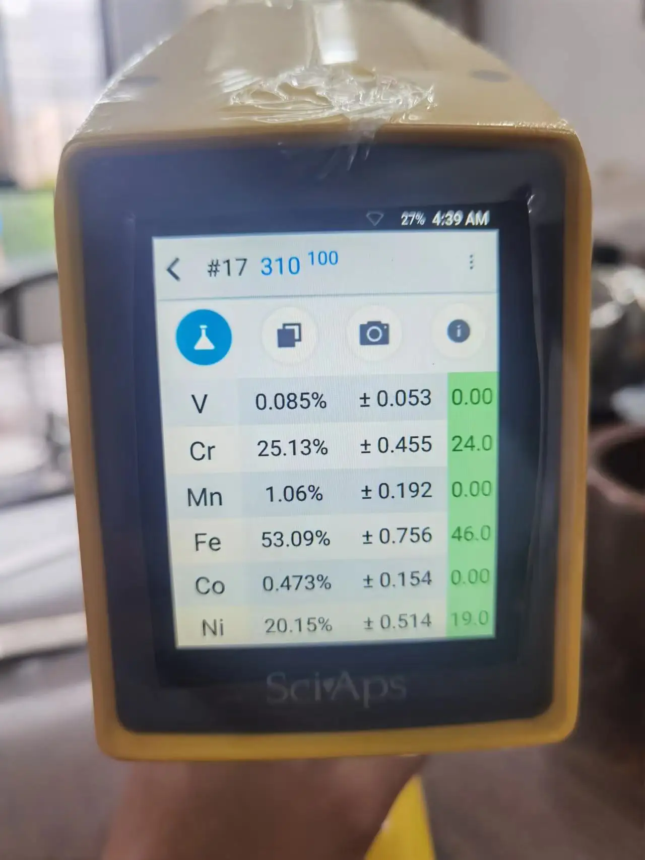 SciAps X-50 XRF X Ray Fluorescence Spectrometer Alloy Element Metal Analyzer