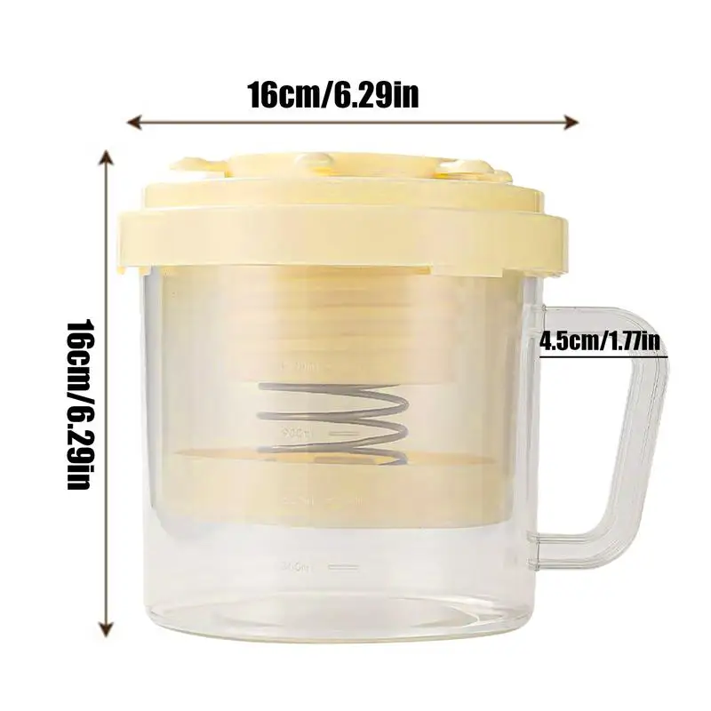 Yogurt Strainer With Lid Fine Mesh Curd Filter Reusable Fine Mesh Strainer For Yogurt Making Cheese Fermentation Juice view 5